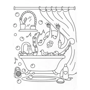 Разукрашка «Монстрики»