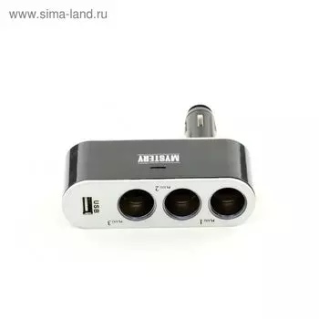 Разветвитель розетки прикуривателя Mystery MCU-3U