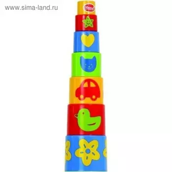 Развивающая игра "Пирамидка", 7 предметов