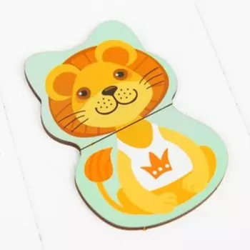 Развивающая игра «Весёлые половинки», рисунок наклеен