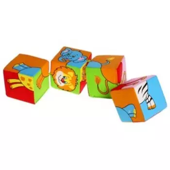 Развивающая игрушка - кубики «Собери картинку», животные Африки