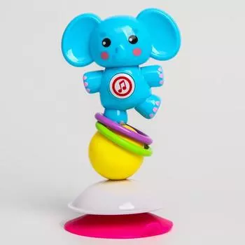 Развивающая игрушка «Лучший друг. Слоник», на присоске с музыкой, 18 см