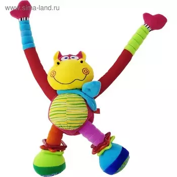 Развивающая мягкая игрушка «Бегемот-акробат»