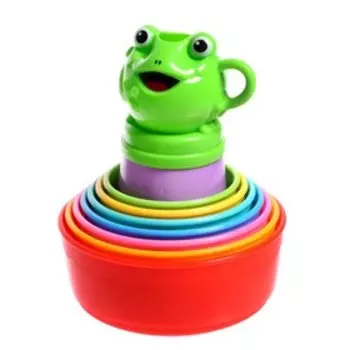Развивающая пирамидка «Лягушка», 9 предметов