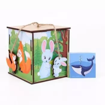 Развивающий бизикубик «Изучаем животных»