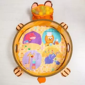 Развивающий коврик 3 в 1 «Мишка», бортик, 30 цв. шаров, р - р 83х71х0,5 см.