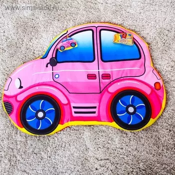 Развивающий коврик детский «Машинка», 2 игрушки