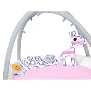 Развивающий коврик Everflo Animals World pink