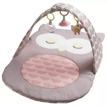 Коврик для новорождённых «Пастель: Совушка», развивающий