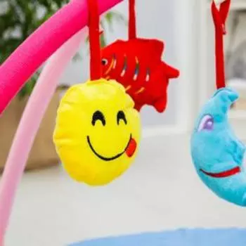 Развивающий коврик с дугами «Лесные жители», 5 игрушек, Крошка Я