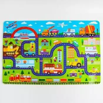 Развивающий коврик - пазл «Домашние животные» 60х90 см, 56 деталей