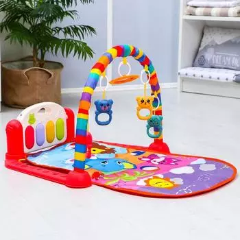 Развивающий музыкальный коврик «Пляж», 73x47 см.