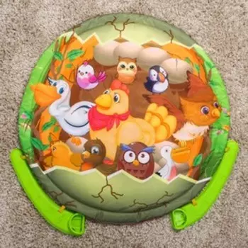 Развивающий музыкальный коврик «Сказочные птицы», 85х85 см.