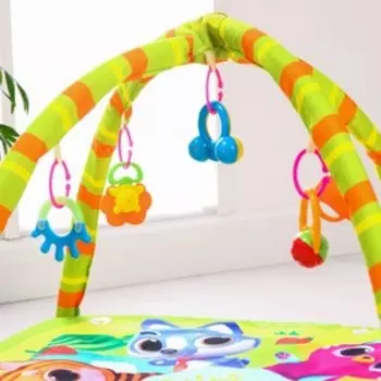 Развивающий коврик с дугами «Весёлые малыши», 85х85 см, Крошка Я