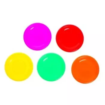 Развивающий набор «Цветные тарелочки», в пакете