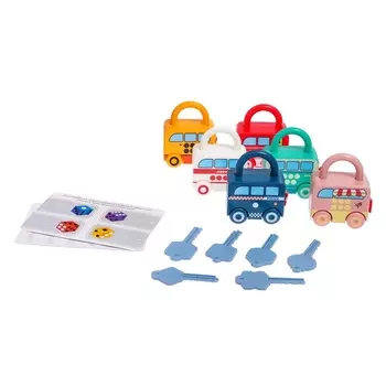 Развивающий набор «Машинки замочки», в пакете