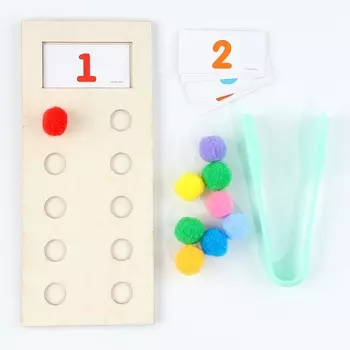 Развивающий набор «Счёт от 1 до 10», с бомбошками 921 см