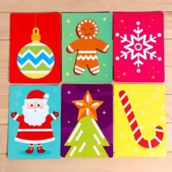 Развивающий набор «Умный скотч. Новогодние задания», в пакете