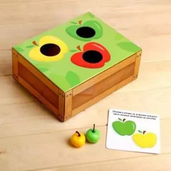Развивающий сортер «Цветные яблочки», уценка (помята упаковка)