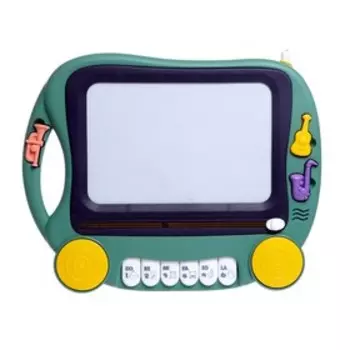 Развивающий столик «Рисуй под музыку», световые и звуковые эффекты, цвет зелёный