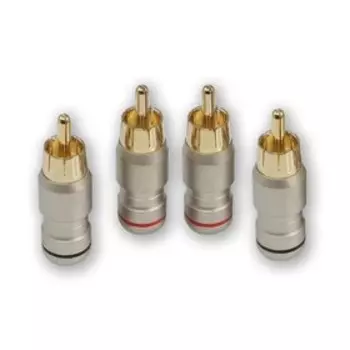 RCA разъем Aura RCA-P614, 6 мм вход, набор 4 шт