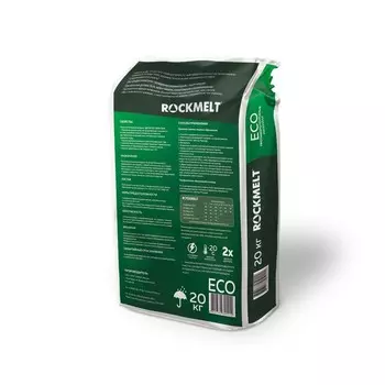 Реагент антигололёдный Rockmelt ECO, 20 кг, работает при -20 °С, в пакете