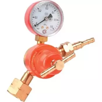 Редуктор пропановый Optima БПО-5-5, 5 м3/ч, рабочее/на входе 0.3/2.5 МПа, корпус латунь