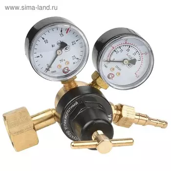 Редуктор углекислотный Optima УР-6 Basic, 6 м3/ч, рабочее/на входе 0.35/10 МПа, алюминий