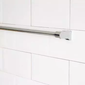 Рейлинг Tekno-tel, 120 см, d=1,4 см, c комплектом для монтажа, цвет хром