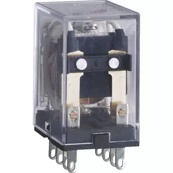 Реле промежуточное JZX-22F(D) 2 конт. с инд. LED 5А 220В AC CHINT 285285