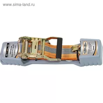 Ремень багажный с крюками STELS, 0,038х10м, храповый механизм Automatic 54366