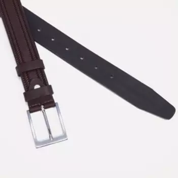 Ремень детский, ширина 3,5 см, пряжка металл, цвет коричневый