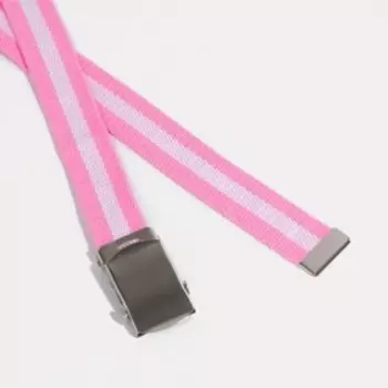 Ремень детский, ширина 3 см, пряжка зажим, цвет розовый