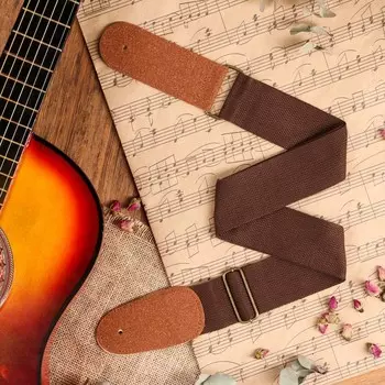 Ремень для гитары, 60-1175 см, коричневый