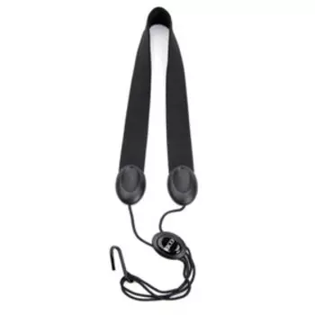 Ремень для саксофона Gray Scales SLA11 тенор/баритон, текстильный, черный, металлический крючок 75