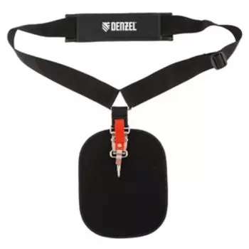 Ремень для триммеров Denzel 96368, универсальный, с защитой бедра, быстросъемный карабин