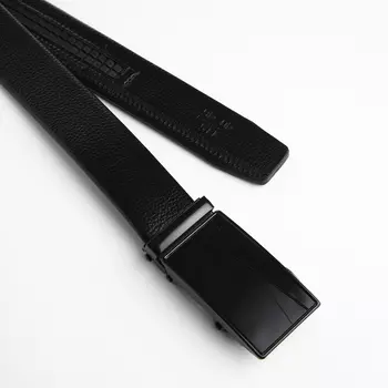 Ремень мужской, ширина 3,5 см, автомат, цвет чёрный
