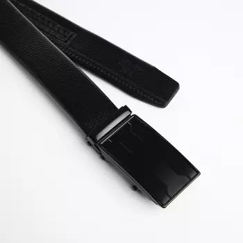 Ремень мужской, ширина 3,5 см, автомат, цвет чёрный