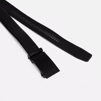 Ремень мужской, ширина 3,5 см, автомат, цвет чёрный