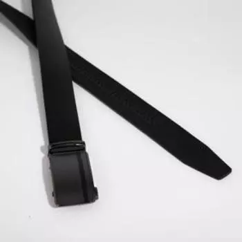 Ремень мужской, ширина 3,5 см, автомат, пряжка металл, цвет чёрный