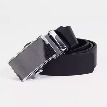 Ремень мужской, ширина 3,5 см, цвет чёрный