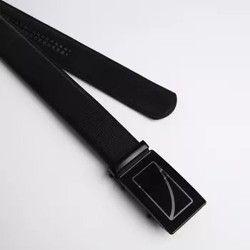 Ремень мужской, ширина 3.5 см, пряжка автомат, цвет чёрный