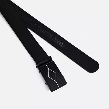 Ремень мужской, ширина 3,5 см, пряжка автомат, цвет чёрный