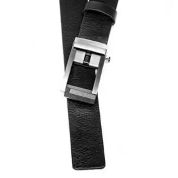 Ремень мужской, ширина 3,5 см, пряжка автомат, цвет чёрный