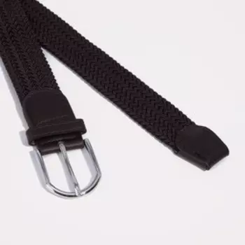 Ремень мужской, ширина 3,5 см, пряжка металл, цвет коричневый