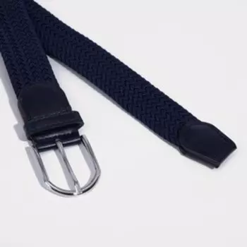 Ремень мужской, ширина 3,5 см, пряжка металл, цвет тёмно-синий