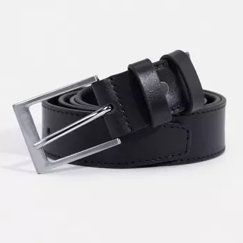 Ремень мужской, ширина 3.5 см, винт, пряжка металл, цвет чёрный