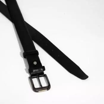 Ремень мужской, ширина 3,5 см, винт, пряжка металл, цвет чёрный