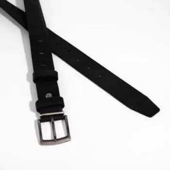 Ремень мужской, ширина 3,5 см, винт, пряжка металл, цвет чёрный