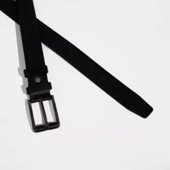 Ремень мужской, ширина 3,5 см, винт, пряжка металл, цвет чёрный